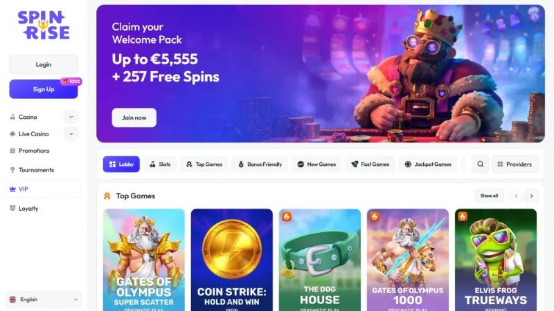 Spinrise Casino screenshot