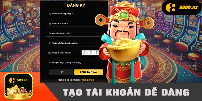 Quy Trình Tạo Tài Khoản Dễ Dàng Tại 888B